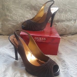 Guess brown suede 8.5